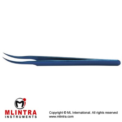 Jewelers Forcep 7 # Curved,0.17 x 0.1mm tips, 11.7cm